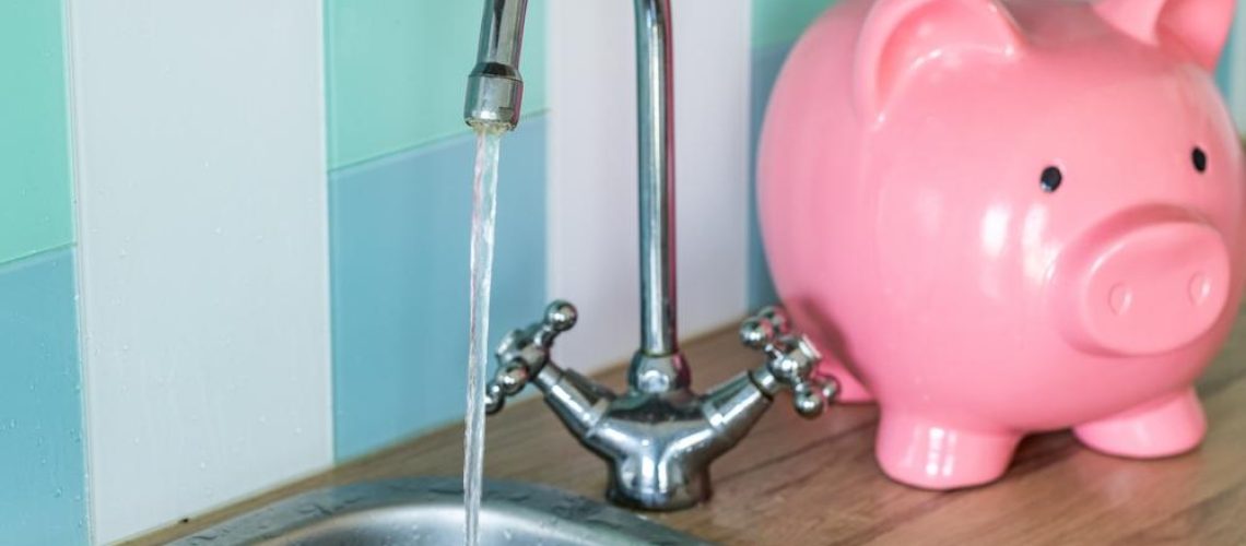 Water,Price,Increase,,Economic,Concept.,Water,Flowing,From,A,Tap